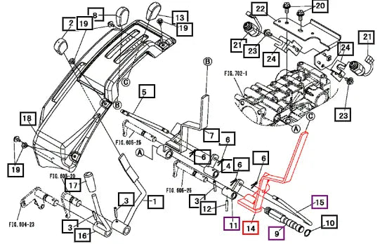 (Sold Out) Mahindra Tractor Lever, Mid Pto 19477781AG0 Mahindra Direct Parts