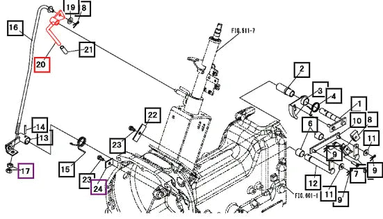 (Sold Out) Mahindra Tractor Lever, Speed Control 19477948AG1 Mahindra Direct Parts