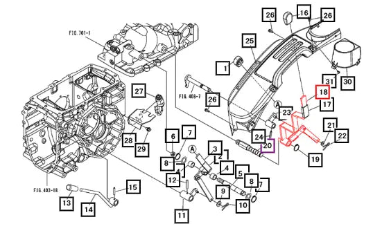 (Sold Out) Mahindra Tractor Lever,rear Pto 19017731AG0 Mahindra Direct Parts