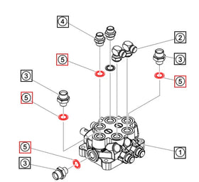 (Sold Out) Mahindra Tractor Loader Valve Sealing Ring 305490 Mahindra Direct Parts