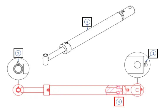 (Sold Out) Mahindra Tractor Mahindra Cylinder Seal Kit Lift MH4110402707 Mahindra Direct Parts
