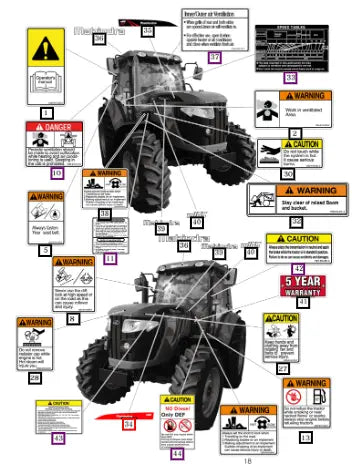 (Sold Out) Mahindra Tractor Mark , Ornament(lh/m105xl-p) 18739012060 Mahindra Direct Parts