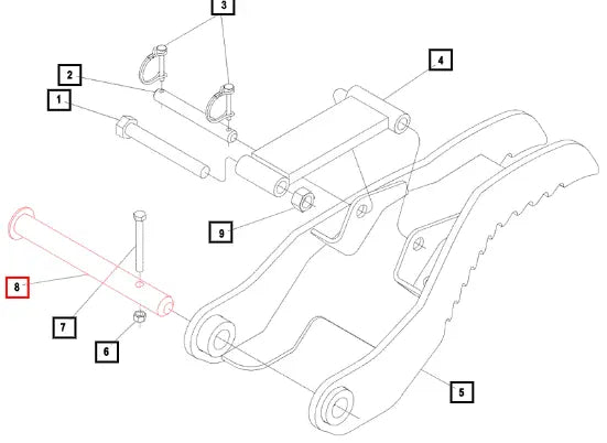 (Sold Out) Mahindra Tractor Pin Assembly KMW05513120 Mahindra Direct Parts