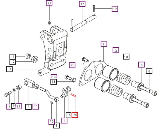 (Sold Out) Mahindra Tractor Pin D6 X 25 E007204292D1 Mahindra Direct Parts