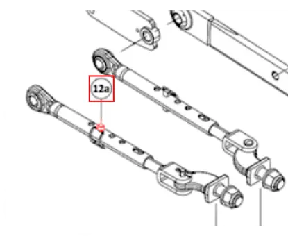 (Sold Out) Mahindra Tractor Pin Lynch Assembly 007212411D91 Mahindra Direct Parts