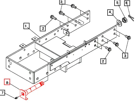 (Sold Out) Mahindra Tractor Pin, Center 19473167AG0 Mahindra Direct Parts