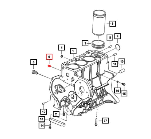 (Sold Out) Mahindra Tractor Plug M14 X 1.5 (hex Head) 0024624 Mahindra Direct Parts