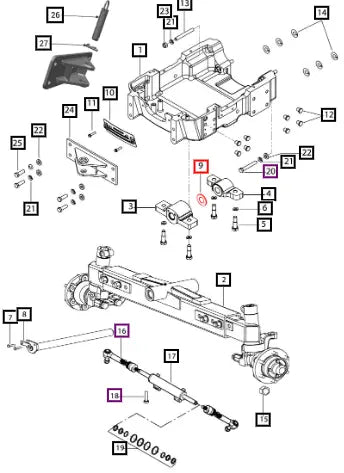 (Sold Out) Mahindra Tractor Shim For Center Pivot Pin 007607601C1 Mahindra Direct Parts