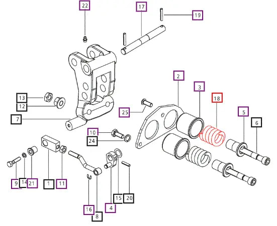 (Sold Out) Mahindra Tractor Spring E007204235D1 Mahindra Direct Parts