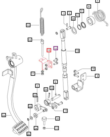 (Sold Out) Mahindra Tractor Spring Mtg Brkt 008007326U11 Mahindra Direct Parts