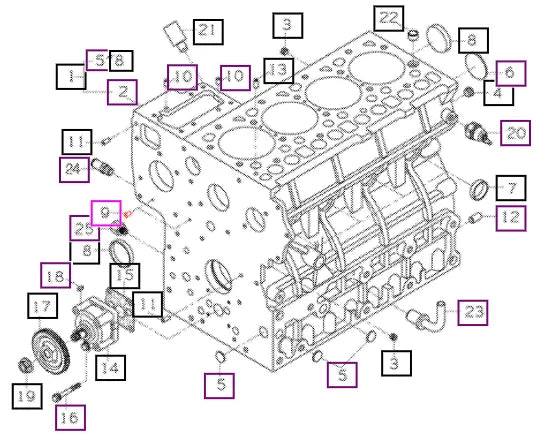 (Sold Out) Mahindra Tractor Straight Pin 05012-00408 Mahindra Direct Parts