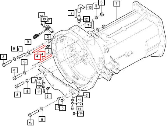 (Sold Out) Mahindra Tractor Stud Bolt, 1/2-13unc 12624812061 Mahindra Direct Parts