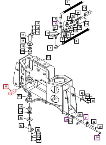 (Sold Out) Mahindra Tractor Swing Lock Pin ATI82090 Mahindra Direct Parts