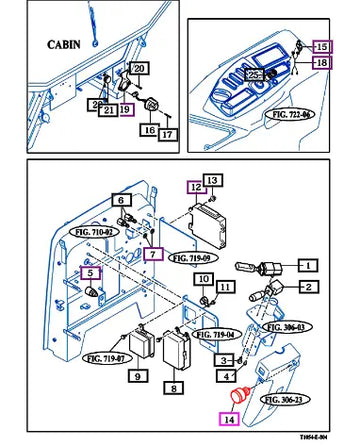 (Sold Out) Mahindra Tractor Switch Assy, Key 19027078700 Mahindra Direct Parts
