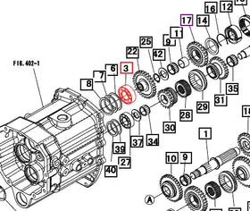 (Sold Out) Mahindra Tractor Transmission Bearing 07510662060 Mahindra Direct Parts