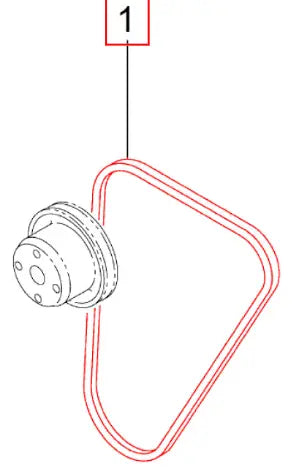 (Sold Out) Mahindra Tractor V-belt 006058031N01 Mahindra Direct Parts