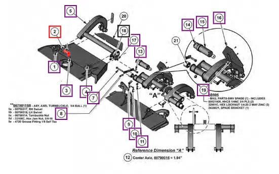 (Sold Out) Mahindra Tractor Wdmt,axle Pivot Pin L1002000319 Mahindra Direct Parts