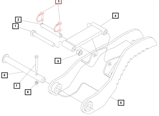 (Sold Out) Mahindra Tractor Wire Snap Pin KMW05513097 Mahindra Direct Parts