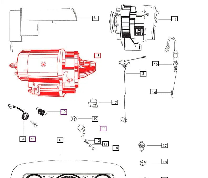 Starter 5545 Mahindra Direct Parts