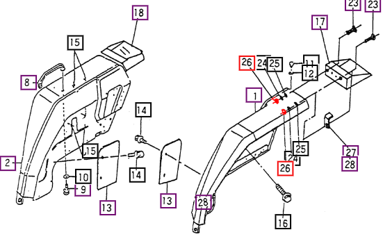 Mahindra Nut .Hex Normal /2 M6 V3012600060