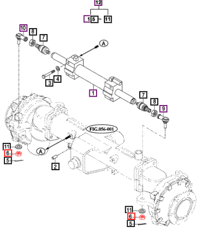 Mahindra Nut(Spec M14) (For Front Axle) V3232600140
