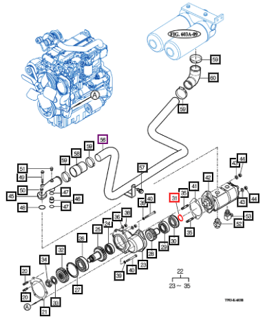 Mahindra C-Ring , Shaft  32 V7041400320