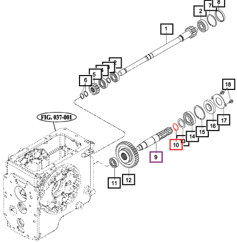 Mahindra C-Ring , Shaft  35 V7041400350
