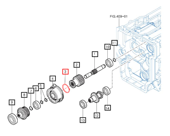 Mahindra C-Ring , Shaft V7041400470