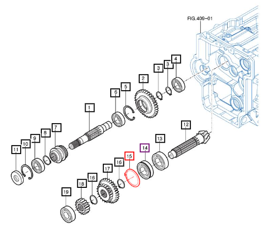 Mahindra C-Ring , Shaft V7041400520