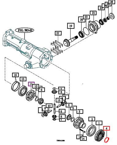 Mahindra C-Ring, Shaft 65 V7041400650
