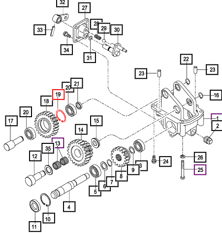 Mahindra C-Ring, Hole V7051400400
