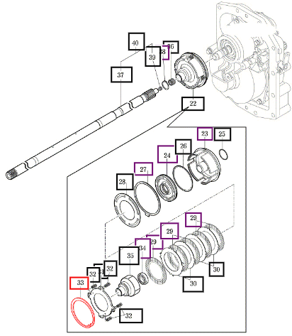 Mahindra C-Ring, Hole 120 V7051401200