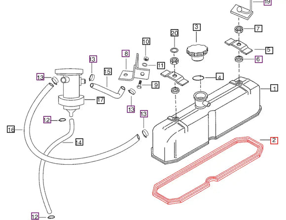 Valve Cover Gasket 005550502R1 Mahindra Direct Parts