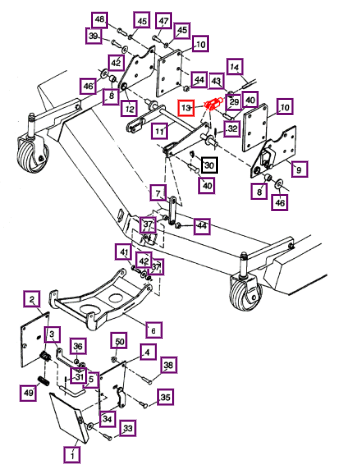 Mahindra Adj. Clevis Yoke, .50-13 X 3.0 WMM33835
