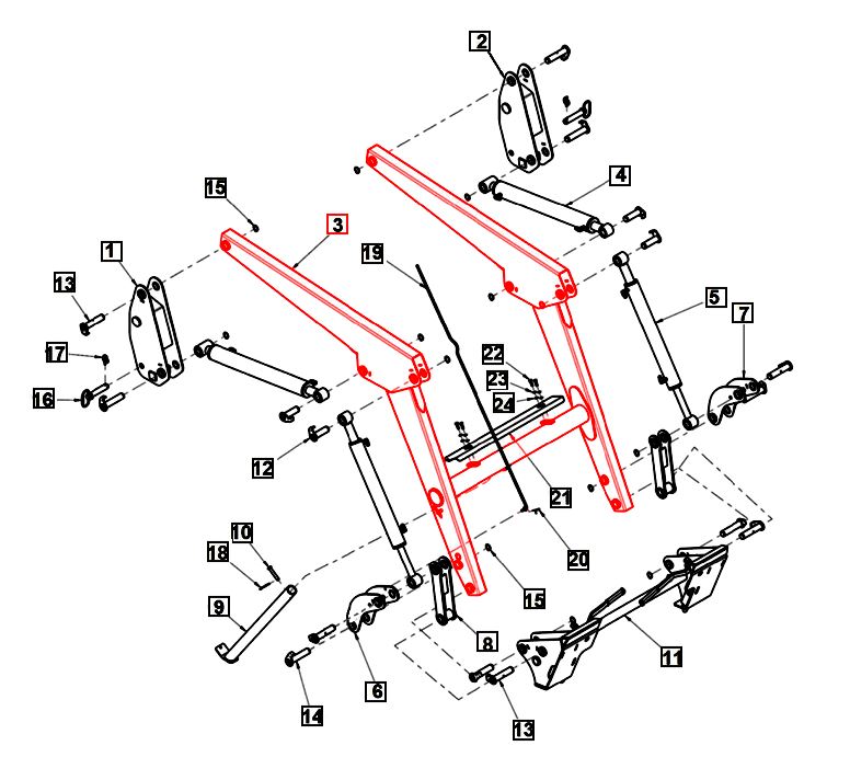 Loader Arm ANS2050C-0000